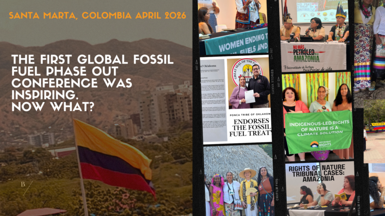Indigenous-led fossil fuel phase out plan. Santa marta Colombia | Rights of Nature